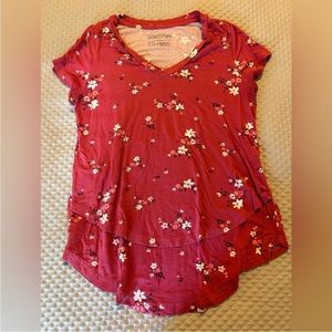 Latched mama floral top